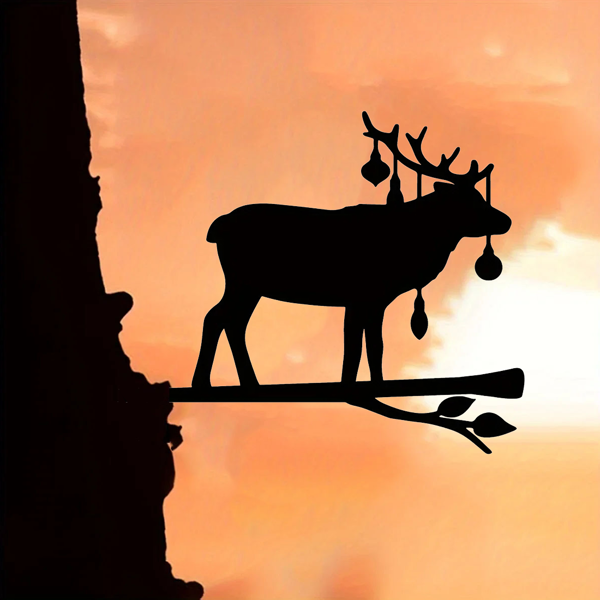 CIFbuy奇幻铁制麋鹿雕塑庭院户外装饰 (TikTok、temu下自提)-7