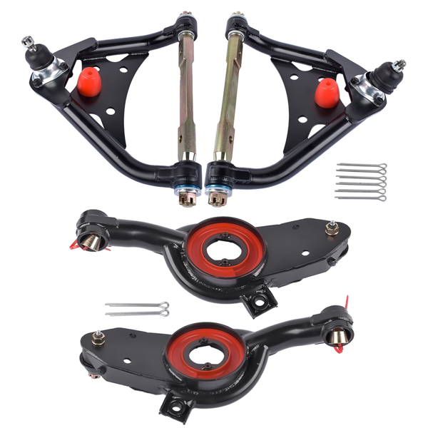控制臂 4Pcs Upper Lower Control Arm Kit Fit for Chevrolet Bel Air Caprice Impala Sedan Wagon 1965-1970-6