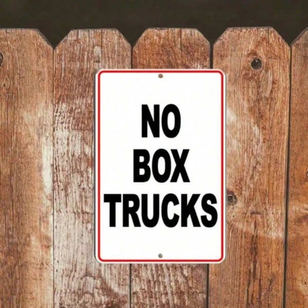 CIFbuy耐用金属墙面告示牌 街道车道许可通行标识装饰 TikTok、temu下自提-7