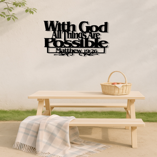 CIFbuy复古农家风铁制墙面装饰艺术带励志圣经经文基督经文家居教堂祷告室装饰(TikTok、temu下自提)-4