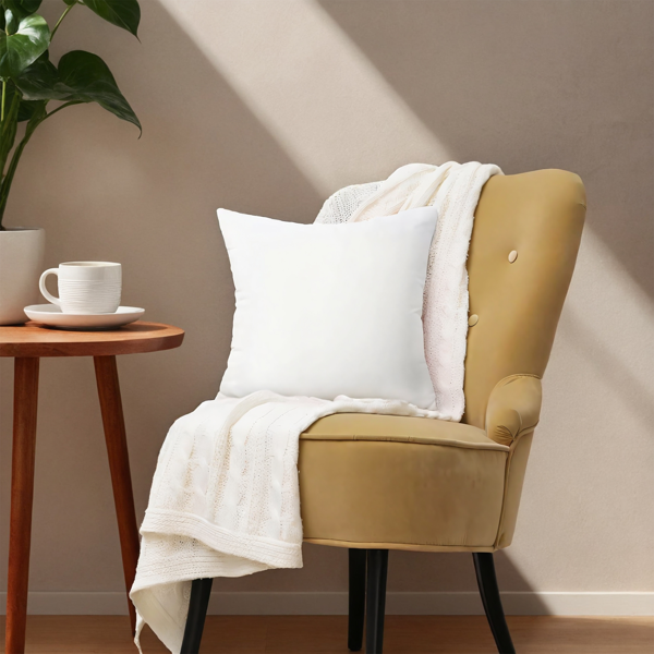 双只装大号抱枕芯，20英寸见方。填充扎实，不易塌陷，为阅读或观影提供可靠腰背支撑。白色基础款，简约实用，可直接使用，也易于搭配不同面料和颜色的枕套。-4