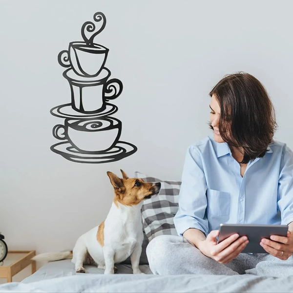 CIFbuy简约咖啡墙饰现代厨房咖啡吧台装饰(TikTok、temu下自提)-7