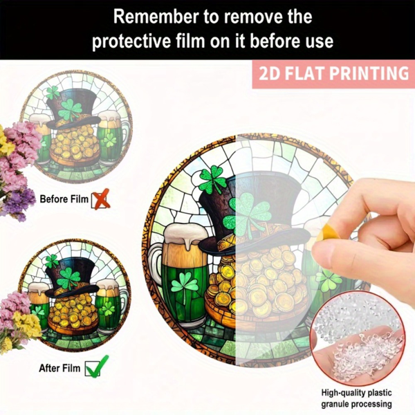 CIFbuy彩虹亚克力棱镜太阳捕手挂饰 家居花园节日装饰（TikTok、temu下自提）-4