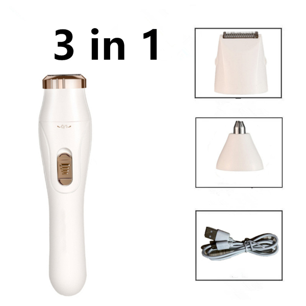 多功能 USB无痛剃须刀便携式脱毛器三合一女性脱毛器 (物流仅支持发USPS，TK/TEMU仅自提)-4