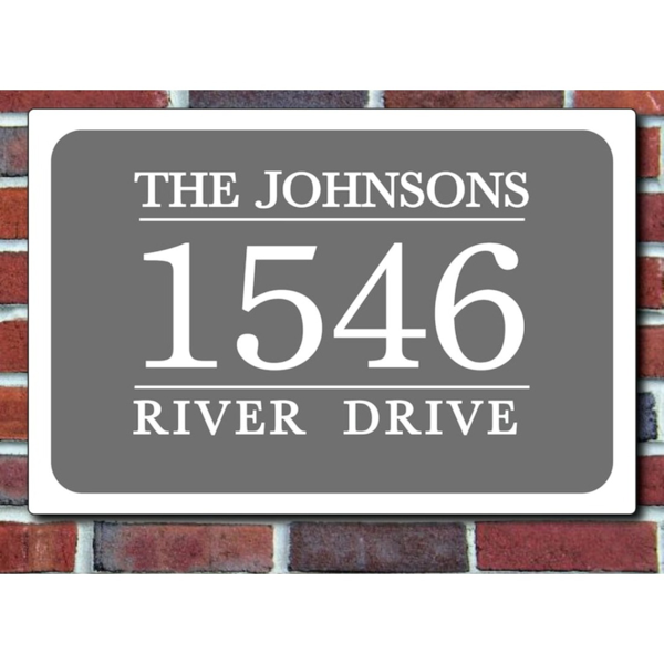 CIFbuy 金属定制家庭姓名地址牌个性化家居装饰 (TikTok、temu下自提)-5