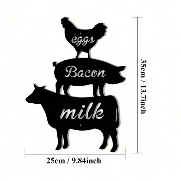 CIFbuy农家厨房花园复古铁艺墙面装饰品套组 (TikTok、temu下自提)-8