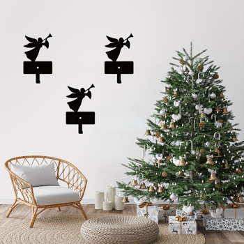 CIFbuy现代农庄天使喇叭设计重型壁挂挂钩 多功能玄关收纳架（TikTok、temu下自提）