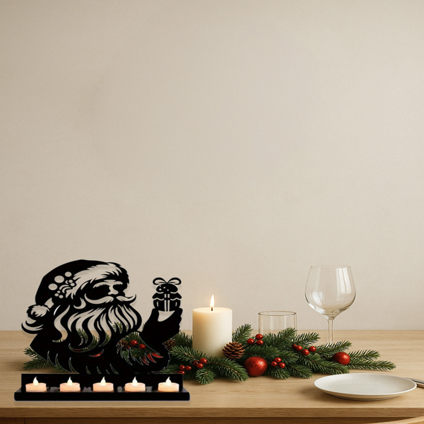 CIFbuy复古雪人麋鹿铁制挂饰圣诞墙面装饰客厅卧室玄关(TikTok、temu下自提)-5