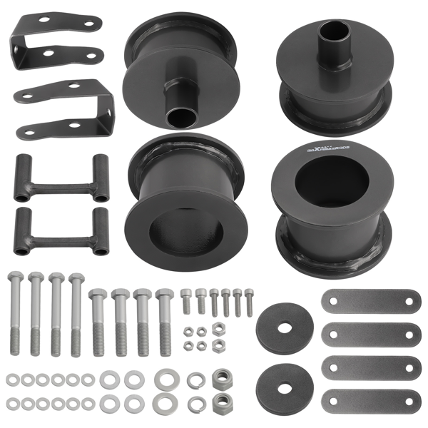 3英寸前部/3英寸后部升高调平套件，适用于2007-2018款Jeep Wrangler JK，包含减震器延长件。-3
