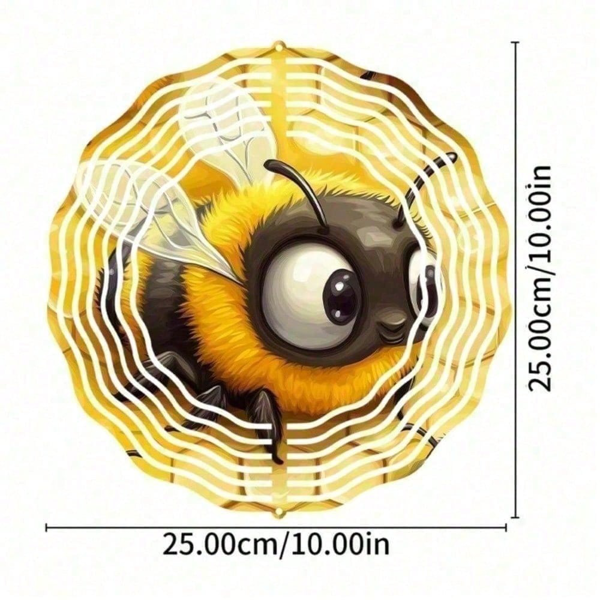 CIFbuy异想天开3D动态旋转风铃庭院花园艺术户外装饰手工挂件（TikTok、temu下自提）-7