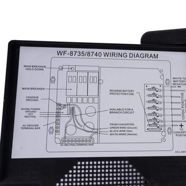 电源转换器 WF-8735-AD WF-8700-AD Auto-Detect Series Converter / Charger Black 30/35 Amp 60 Hz-9