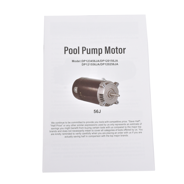 泳池水泵电机 Pool Pump Motor 1.5 HP UST1152 Replacement for Hayward Super Pump A.O. Smith Century Maxflo Max-e-Glas w/GO-KIT-3-10