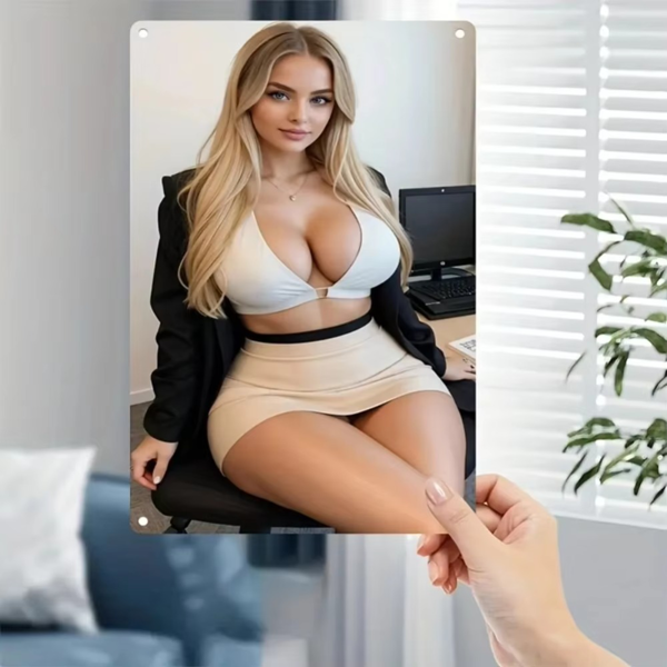 CIFbuy女性面部金属艺术墙饰 免螺丝安装家居酒吧咖啡厅办公室装饰(TikTok、temu下自提)-1