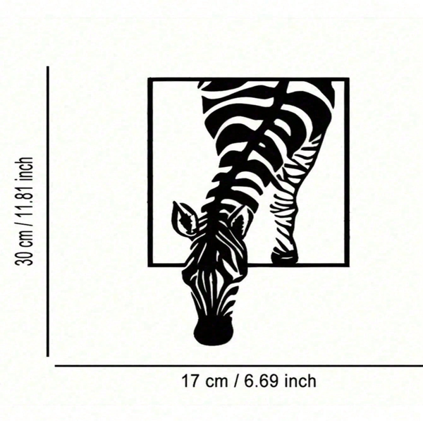 CIFbuy现代斑马墙饰黑白动物印画装饰适用于客厅办公室卧室（TikTok、temu下自提）-6