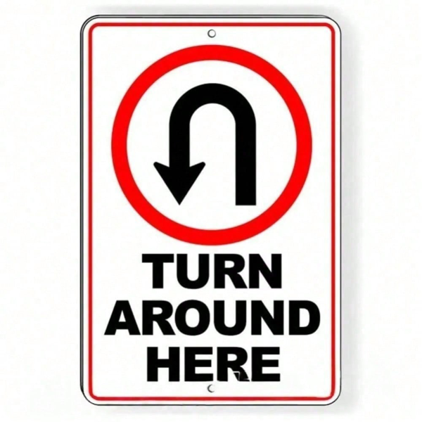 CIFbuy复古U形弯道路标金属牌装饰 TikTok、temu下自提-8