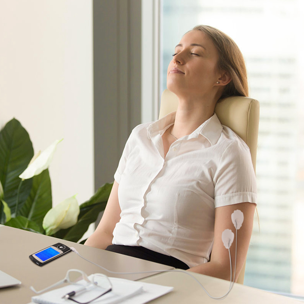 （自提可发加拿大，temu&tk下自提单）双通道脉冲按摩仪 电动肌肉刺激器 疼痛缓解治疗设备配备16种按摩模式、双A/B输出通道、20档强度调节、6小时续航时间可充电式电动按摩器，适用于背痛、关节炎及全身放松-14