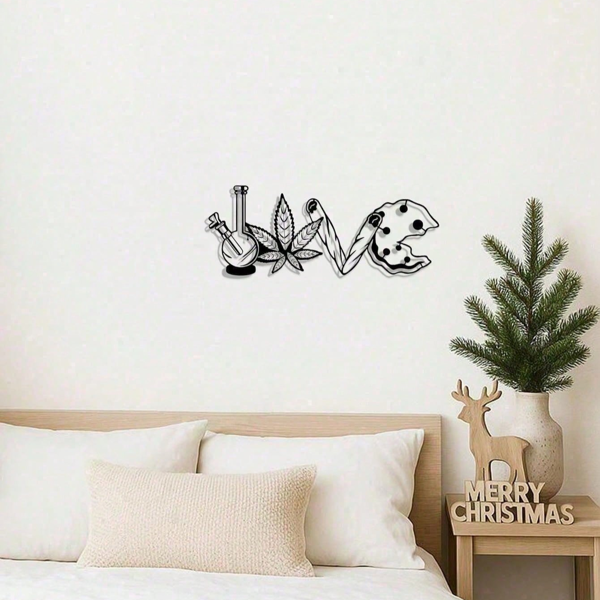 CIFbuy复古心形金属墙饰 浪漫卧室客厅装饰 圣诞情人节礼物(TikTok、temu下自提)-6