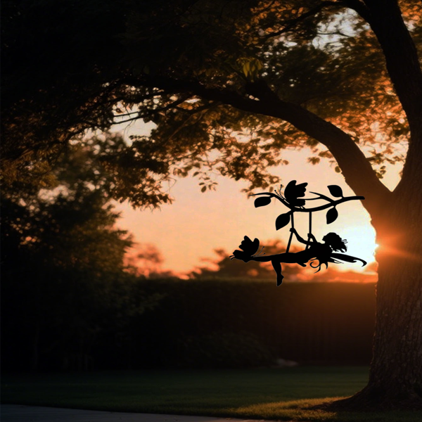 CIFbuy幽灵万圣节金属摇摆精灵墙面装饰庭院花园室内外节日礼物（TikTok、temu下自提）-4