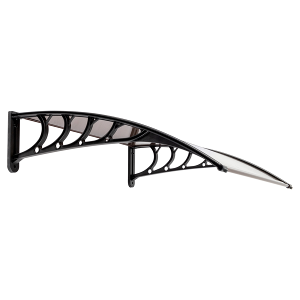 【同款编码：70596693】40*38in 棕色板黑色支架/全棕色铝条 雨篷 塑料支架 阳光板-21