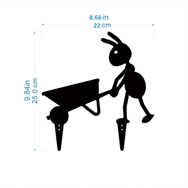 CIFbuy哥特黑猫铁制花园雕像户外庭院装饰(TikTok、temu下自提)-3