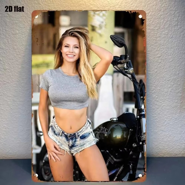 CIFbuy复古摩托车金属标识牌卧室酒吧车库花园户外装饰(TikTok、temu下自提)-1