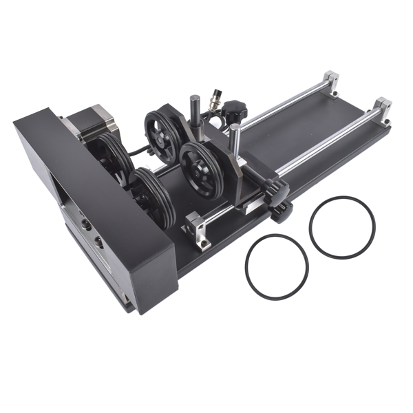 旋转轴 4-Wheel Rotary Axis Attachment 2-Phase Stepper Motor Fits for 50W-130W CO2 Laser Engraving Machines-7