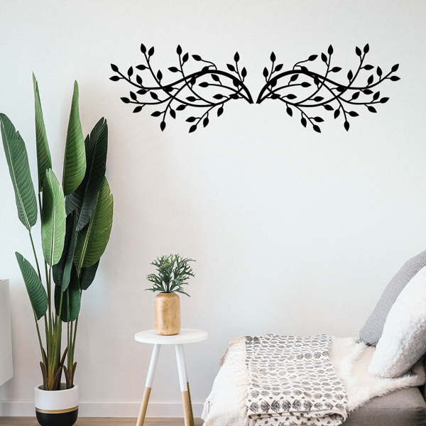 CIFbuy现代简约金属叶墙饰套装客厅卧室办公室装饰（TikTok、temu下自提）-6