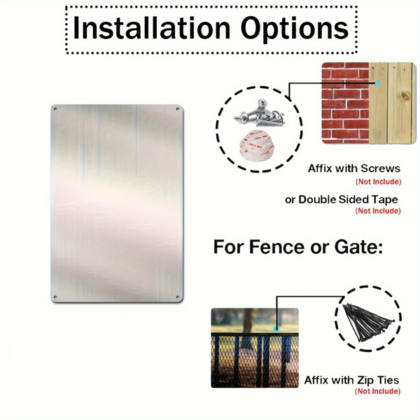 CIFbuy定制复古金属花园标志牌个性化8x12英寸户外墙面装饰 无电池需自备(TikTok、temu下自提)-4