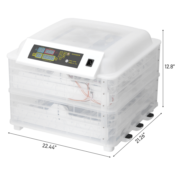 112枚家禽全自动孵化器孵蛋机 照蛋器 注水器　单电源（美规）-3