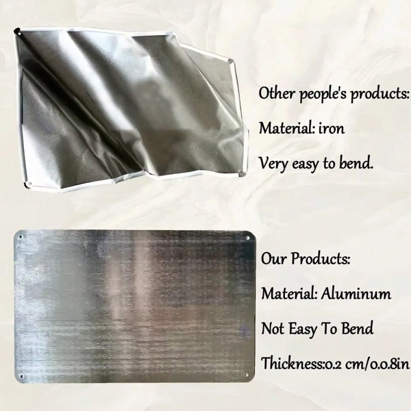 CIFbuy 私人车道装饰标志 复古金属定制告示牌 (TikTok、temu下自提)-7