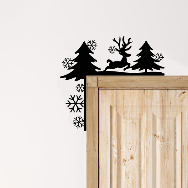 CIFbuy古风卷纹自粘墙贴 卧室客厅装饰易安装可移除(TikTok、temu下自提)-3