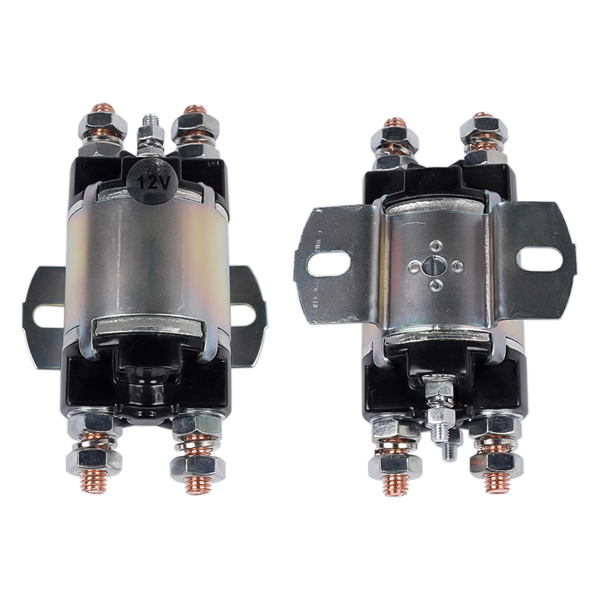 电磁阀 Set of 2 Solenoid Fit for Yamaha G1 Gas Models Golf Cart 12V 6 Terminal 12 Volt 100A 2-Cycle Gas Models Engine 1982-1989 J17-81950-01 J1781950-01 J178195001-8