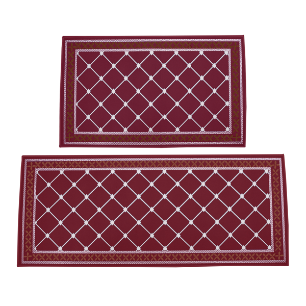 2片超吸水浴室地垫 - 速干防滑地垫，柔软舒适浴室地毯，适用于浴室、淋浴间、洗衣房、卧室、客厅、门垫、厨房地垫-1