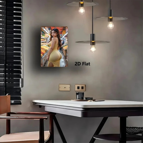 CIFbuy复古亚洲水果市场墙面装饰 免打孔厨房家居铝制壁画（TikTok、temu下自提）-4