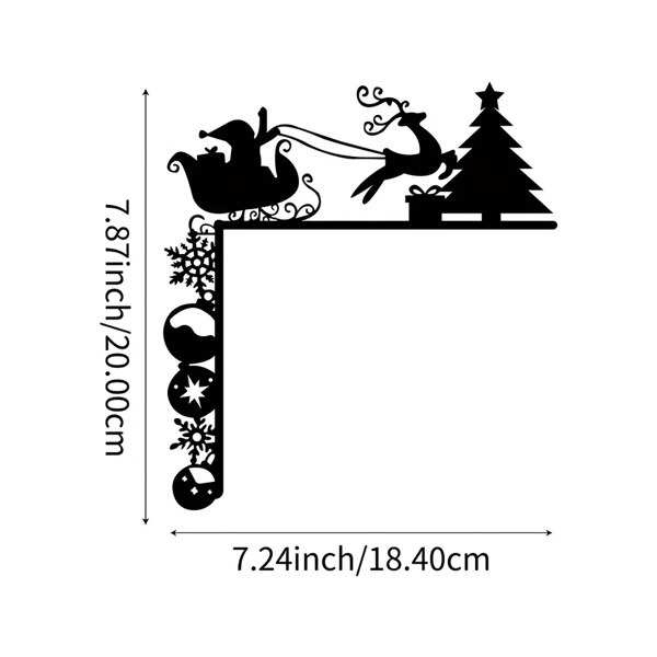 CIFbuy可移除圣诞雪橇墙贴节日家居装饰贴纸(TikTok、temu下自提)-6