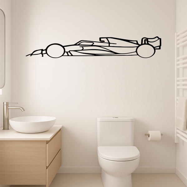 CIFbuy激光切割汽车金属墙饰 简约运动跑车剪影 现代家居办公室装饰（TikTok、temu下自提）-3