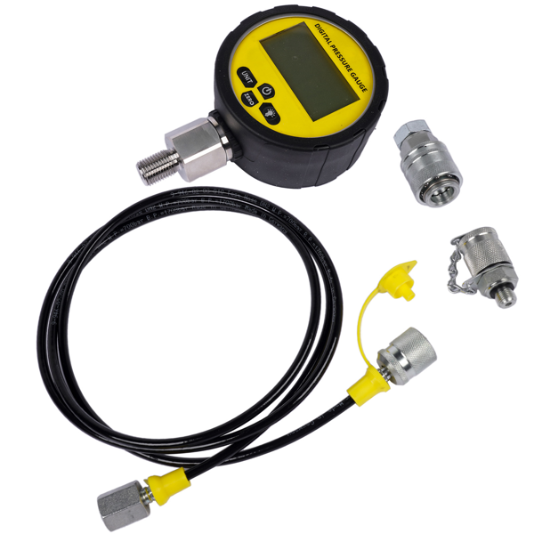 数字压力表 IP65 Digital Pressure Gauge 4-unit Display 0.2% Accuracy Replacement for Mining Construction-6