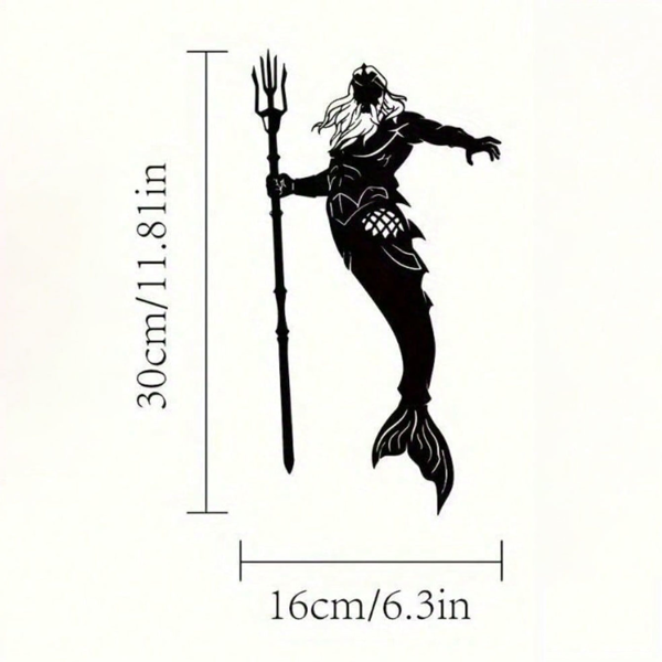 CIFbuy精美海王海后金属壁饰套件 神话海洋装饰品 手工艺独特礼物（TikTok、temu下自提）-4