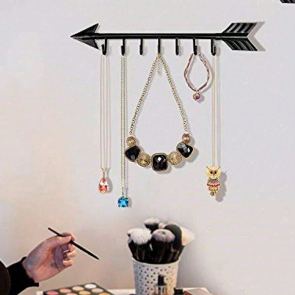 CIFbuy金属壁挂弓箭挂钩简约门厅衣帽钥匙收纳节省空间圣诞礼物(TikTok、temu下自提)-6