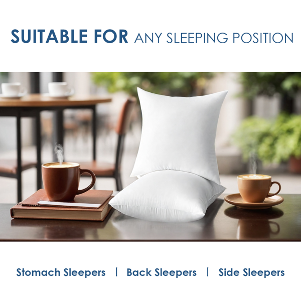 为您客厅的慵懒周末和卧室的睡前阅读增添舒适。一对18英寸白色抱枕，填充饱满，触感柔软，无缝融入沙发与床铺。无枕套设计，让个性化搭配或即刻使用都变得轻而易举。-5