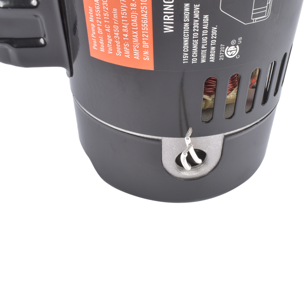 泳池水泵电机 Pool Pump Motor 1.5 HP UST1152 Replacement for Hayward Super Pump A.O. Smith Century Maxflo Max-e-Glas w/GO-KIT-3-9