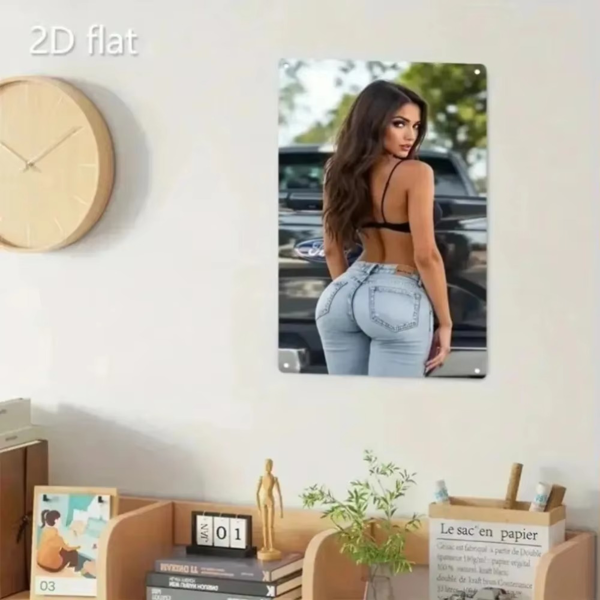 CIFbuy 波西米亚方形铝墙饰 幽默家庭酒吧节日装饰（TikTok、temu下自提）-6