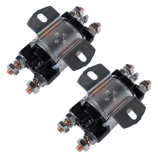 电磁阀 Set of 2 Solenoid Fit for Yamaha G1 Gas Models Golf Cart 12V 6 Terminal 12 Volt 100A 2-Cycle Gas Models Engine 1982-1989 J17-81950-01 J1781950-01 J178195001-7