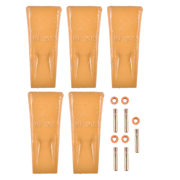 斗齿 1U3202 Excavator Bucket Teeth with Pins 8E6208 Retainers 8E6209 5 Sets Fit for J200 Series-6