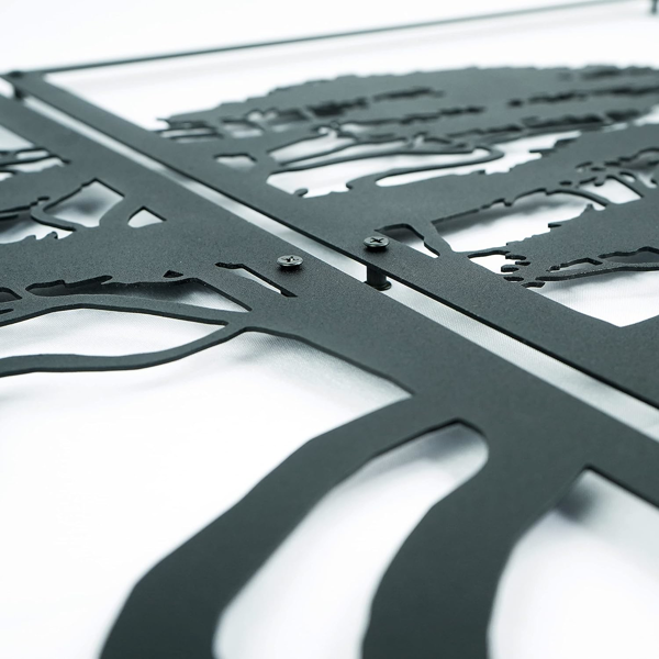 CIFbuy三件套生命树铁制墙面装饰 现代客厅卧室办公室灵性装饰(TikTok、temu下自提)-2