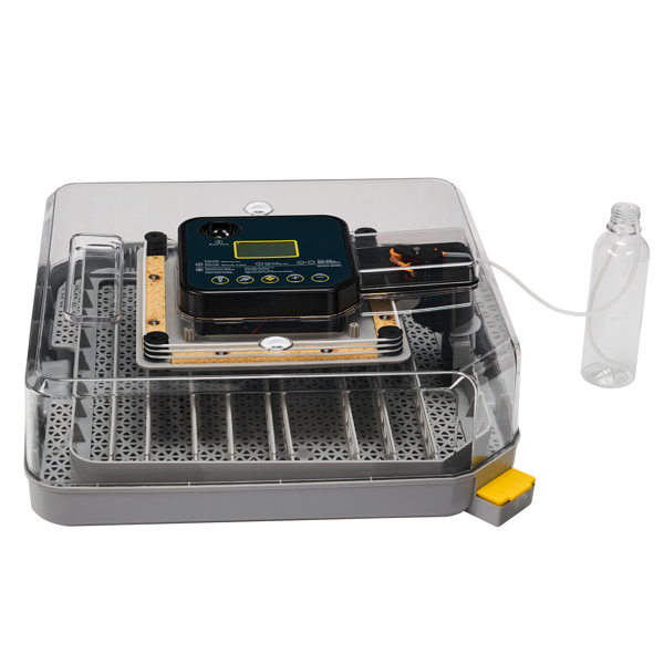 48H Pro 美规 孵化器 110V 85W 48枚  ABS+PET 灰白机身透明上盖 LED照蛋功能升级 全自动翻蛋 温湿华氏度双显 自动控温控湿 上盖储物盒设计-4