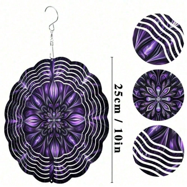 CIFbuy 4合1太阳能风动装饰 户外花园庭院阳台艺术摆件（TikTok、temu下自提）-6