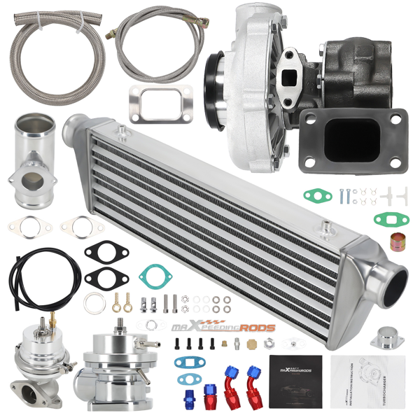 T3 T4 涡轮增压器中冷器+机油管 起动机套装 适用于T3 T4 T04E 涡轮增压器-1