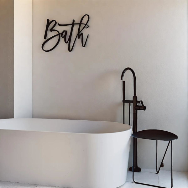 CIFbuy复古工业风水性防锈铁制装饰墙牌客厅厨房卧室浴室挂饰（TikTok、temu下自提）-3