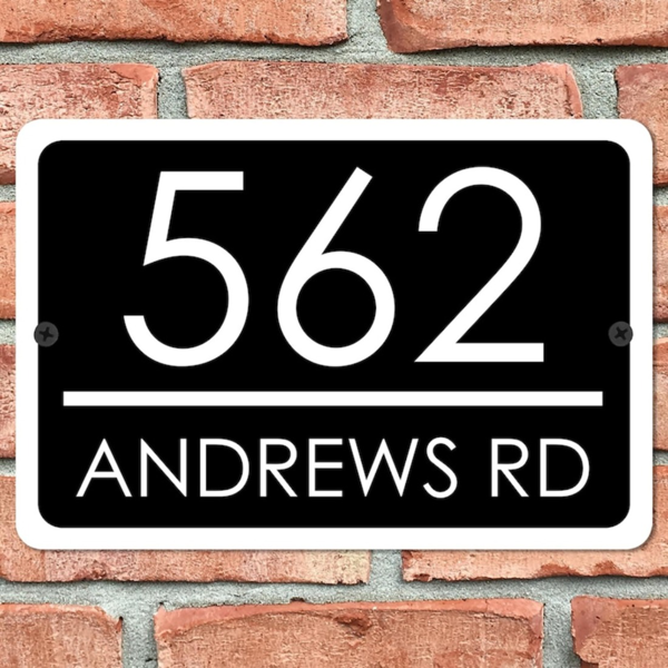 CIFbuy个性化定制金属门牌号码牌12x8英寸家居地址标识(TikTok、temu下自提)-1